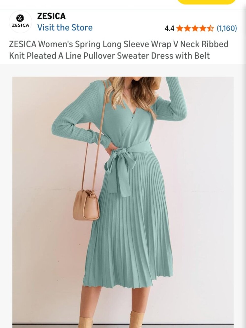 Beautiful, Like New Zesica Sweater Dress, Size Medium